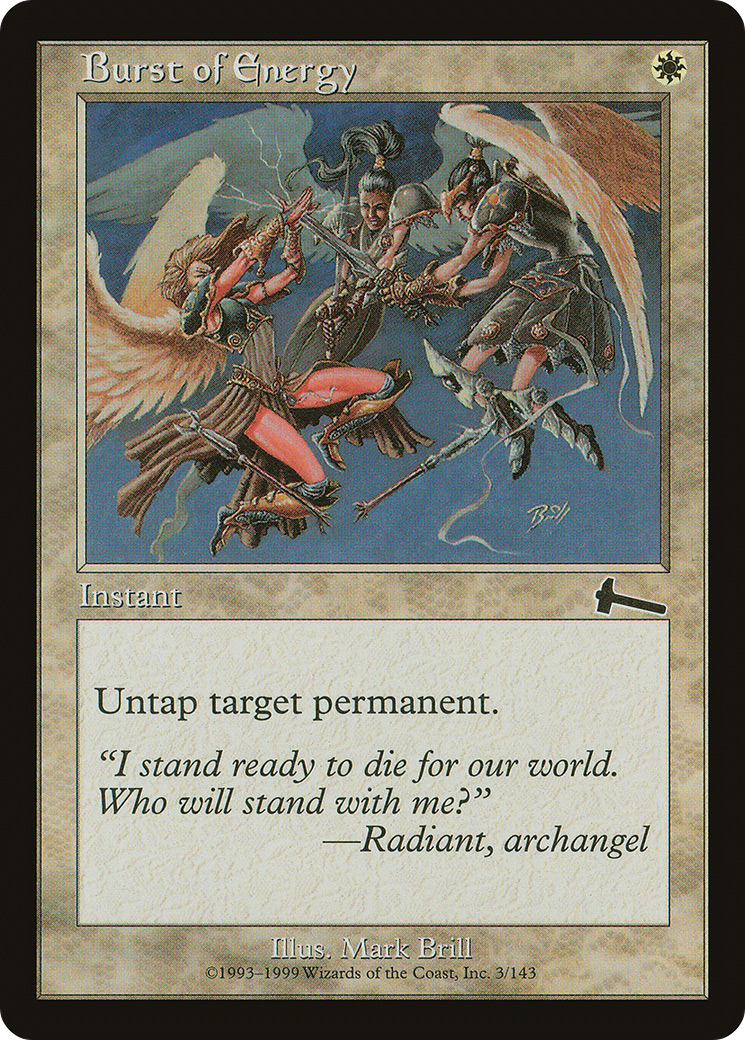 Burst of Energy (ULG-003) [Urza's Legacy] Foil