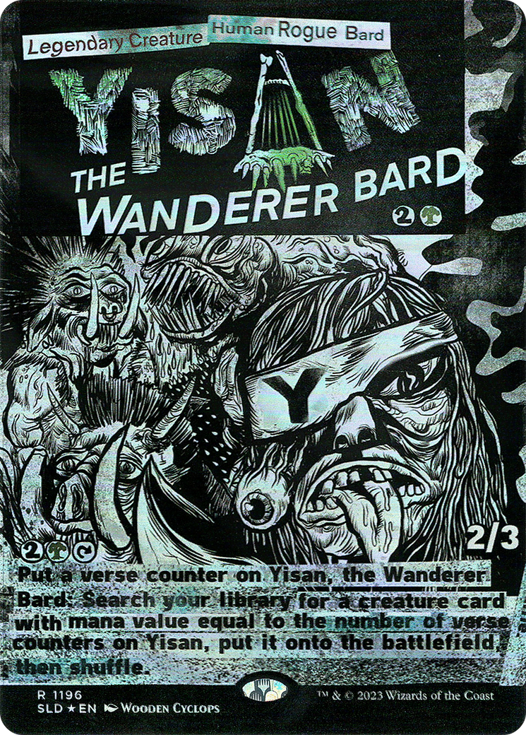 Yisan, the Wanderer Bard (SLD-1196) (Borderless) [Secret Lair Drop] Foil