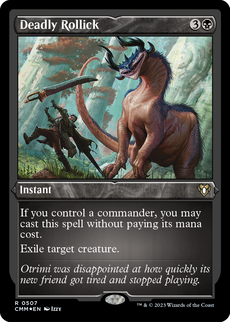 Deadly Rollick (Foil Etched) (CMM-507) [Commander Masters] Foil