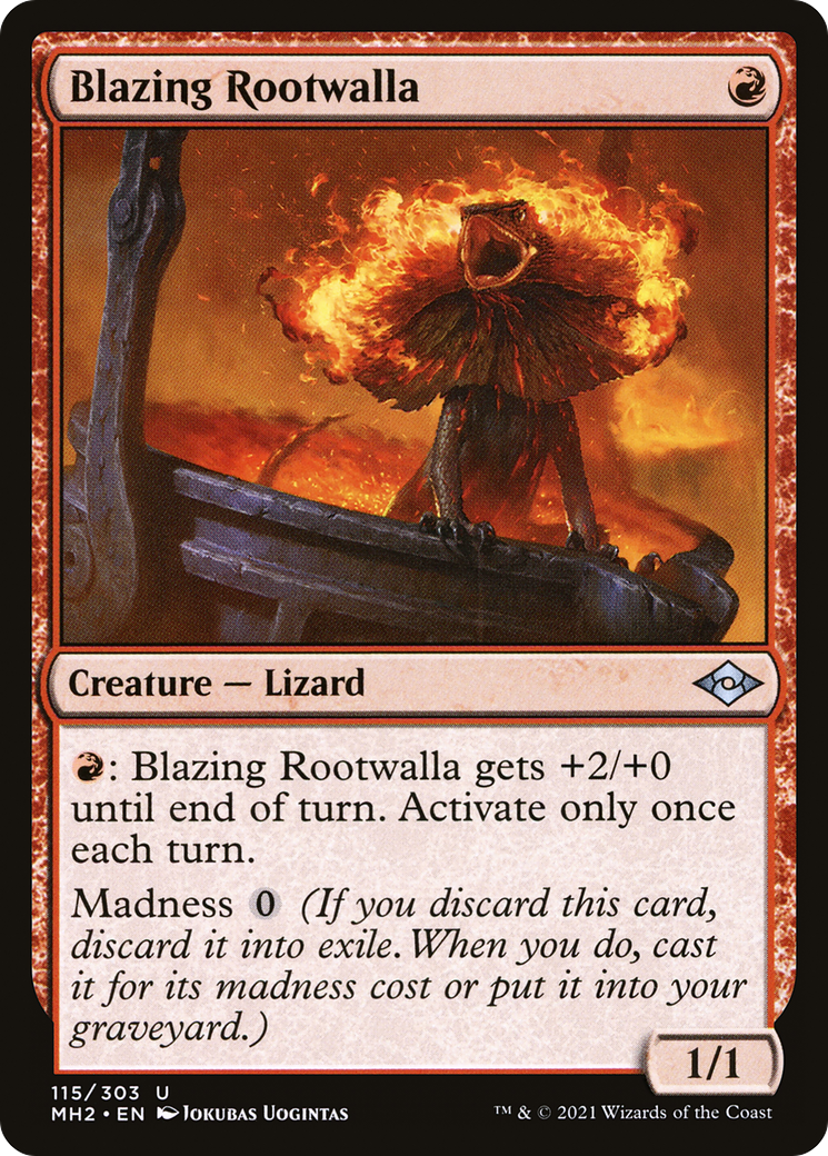 Blazing Rootwalla (MH2-115) [Modern Horizons 2]