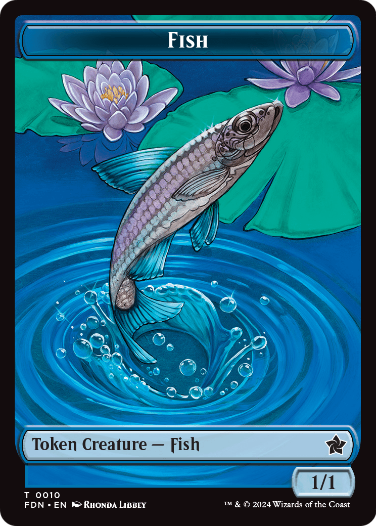 Fish (TFDN-010) [Foundations Tokens] Foil