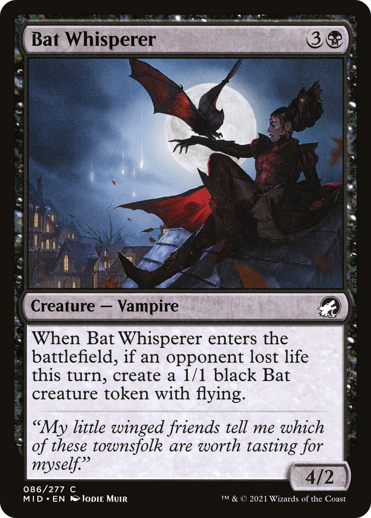 Bat Whisperer (MID-086) [Innistrad: Midnight Hunt] Foil