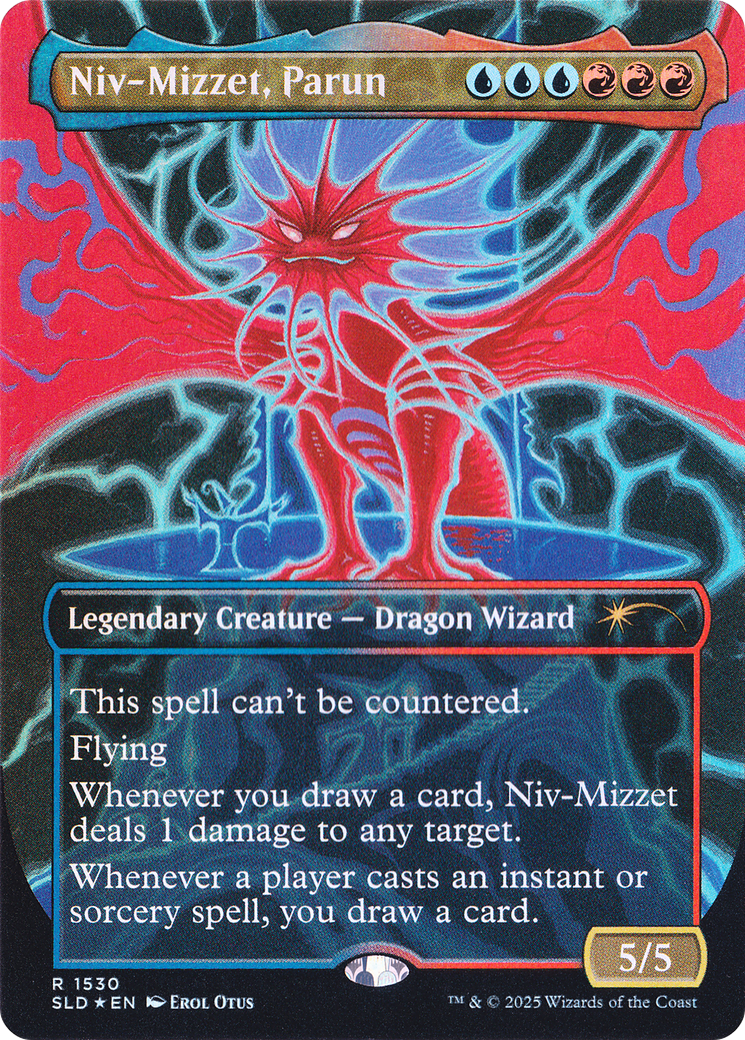 Niv-Mizzet, Parun (SLD-1530) (Borderless) [Secret Lair Drop] Foil