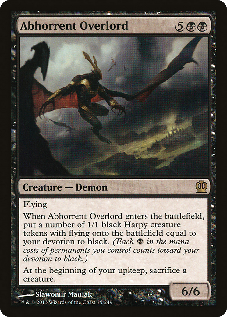 Abhorrent Overlord (THS-075) [Theros] Foil