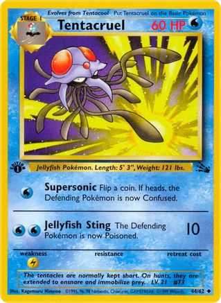Tentacruel (044/62) [Fossil] 1st Edition - Uncommon