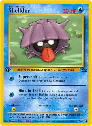 Shellder (054/62) [Fossil] 1st Edition - Common