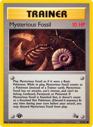 Mysterious Fossil (062/62) [Fossil] 1st Edition - Common
