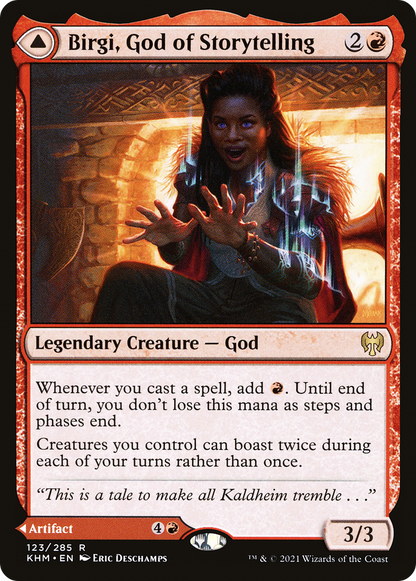 Birgi, God of Storytelling (KHM-123) [Kaldheim] Foil