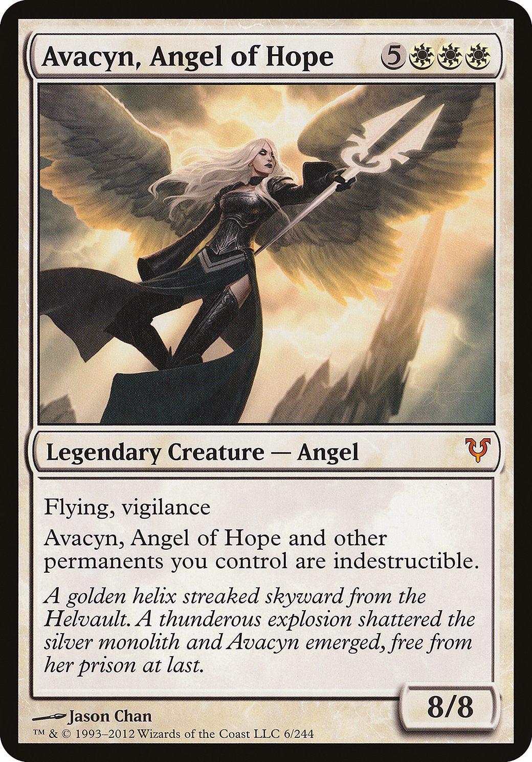 Avacyn, Angel of Hope (Avacyn Restored) (OVER-006) [Open the Helvault] Foil