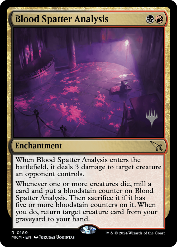 Blood Spatter Analysis (PPMKM-189) [Promo Pack: Murders at Karlov Manor Promos]