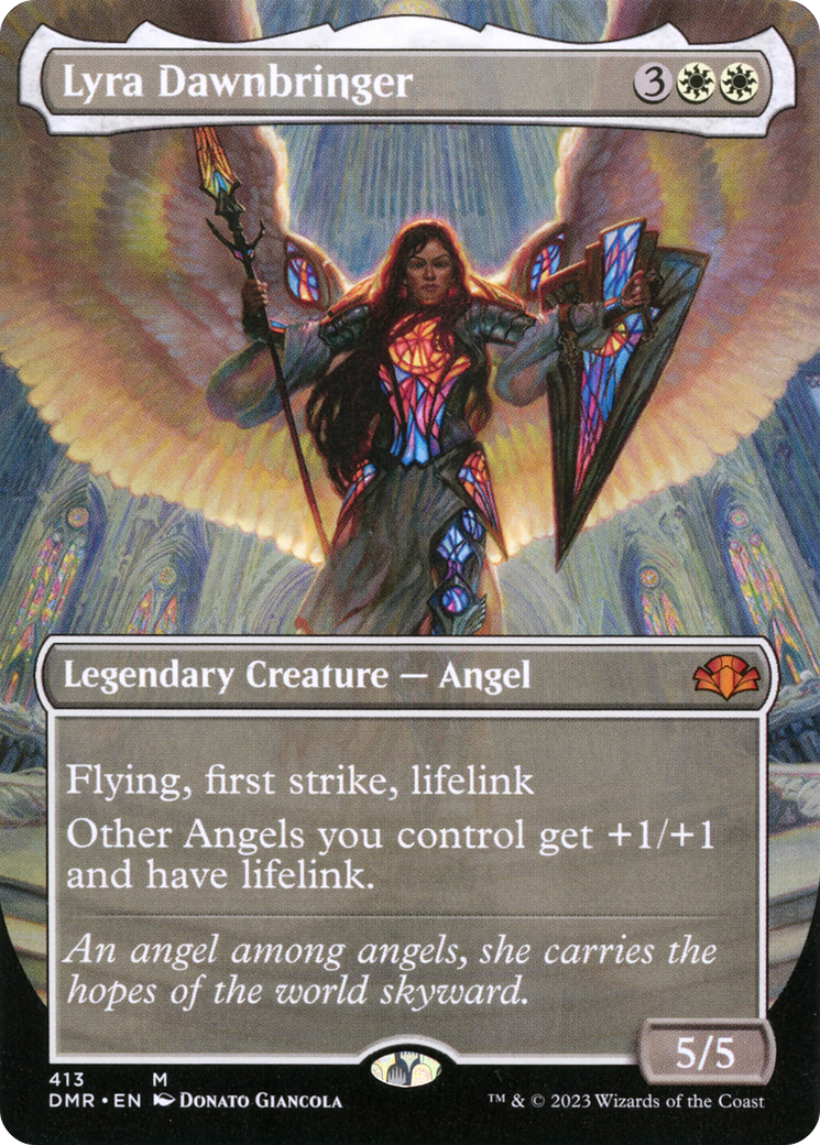 Lyra Dawnbringer (Borderless) (DMR-413) [Dominaria Remastered] Foil