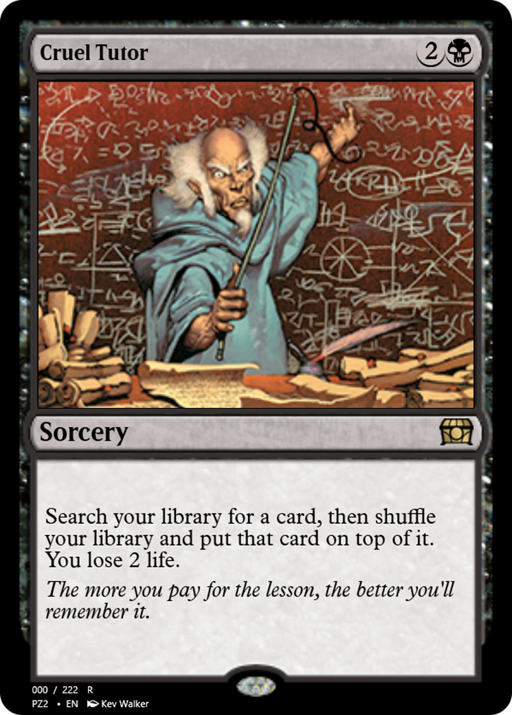 Cruel Tutor (PZ2-65797) [Treasure Chest] Foil