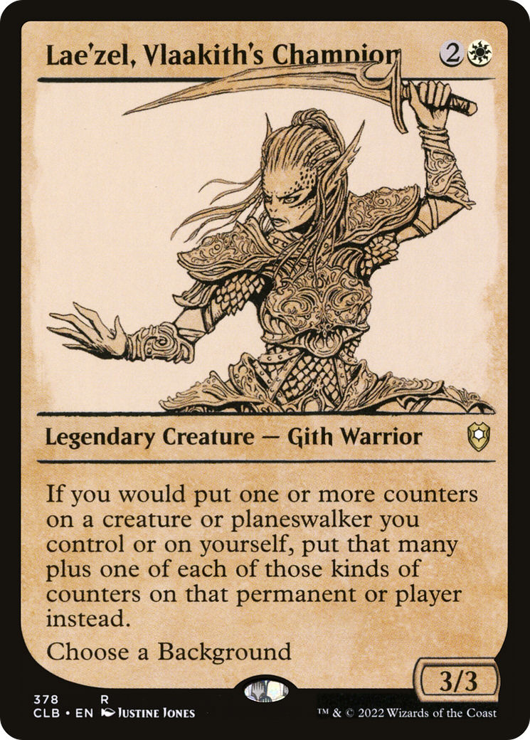 Lae'zel, Vlaakith's Champion (Showcase) (CLB-378) [Commander Legends: Battle for Baldur's Gate] Foil