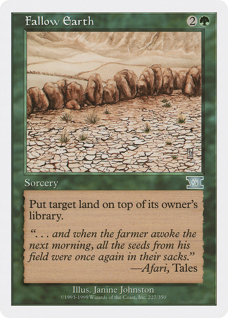 Fallow Earth (6ED-227) [Classic Sixth Edition]
