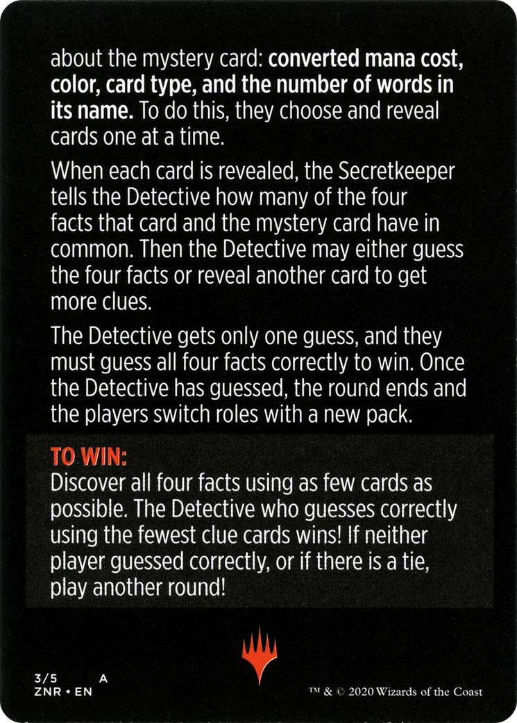 Booster Sleuth // Booster Sleuth (cont'd) (MZNR-003) [Zendikar Rising Minigames]