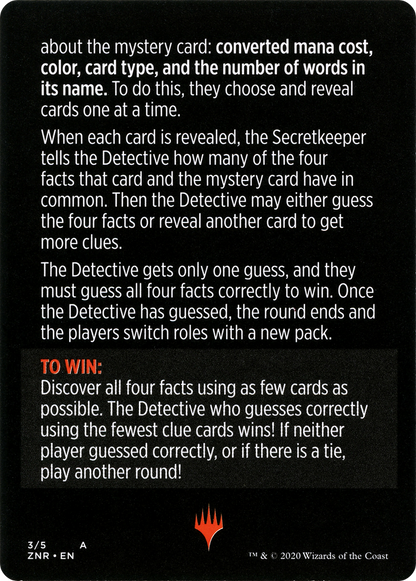 Booster Sleuth // Booster Sleuth (cont'd) (MZNR-003) [Zendikar Rising Minigames]