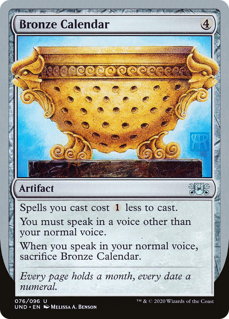 Bronze Calendar (UND-076) [Unsanctioned]