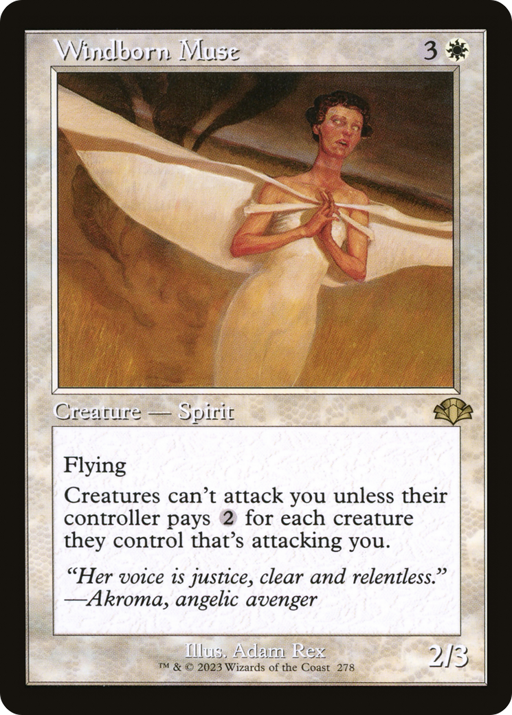 Windborn Muse (Retro Frame) (DMR-278) [Dominaria Remastered]