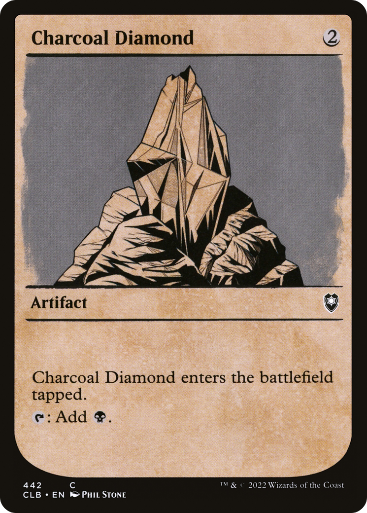 Charcoal Diamond (Showcase) (CLB-442) [Commander Legends: Battle for Baldur's Gate] Foil