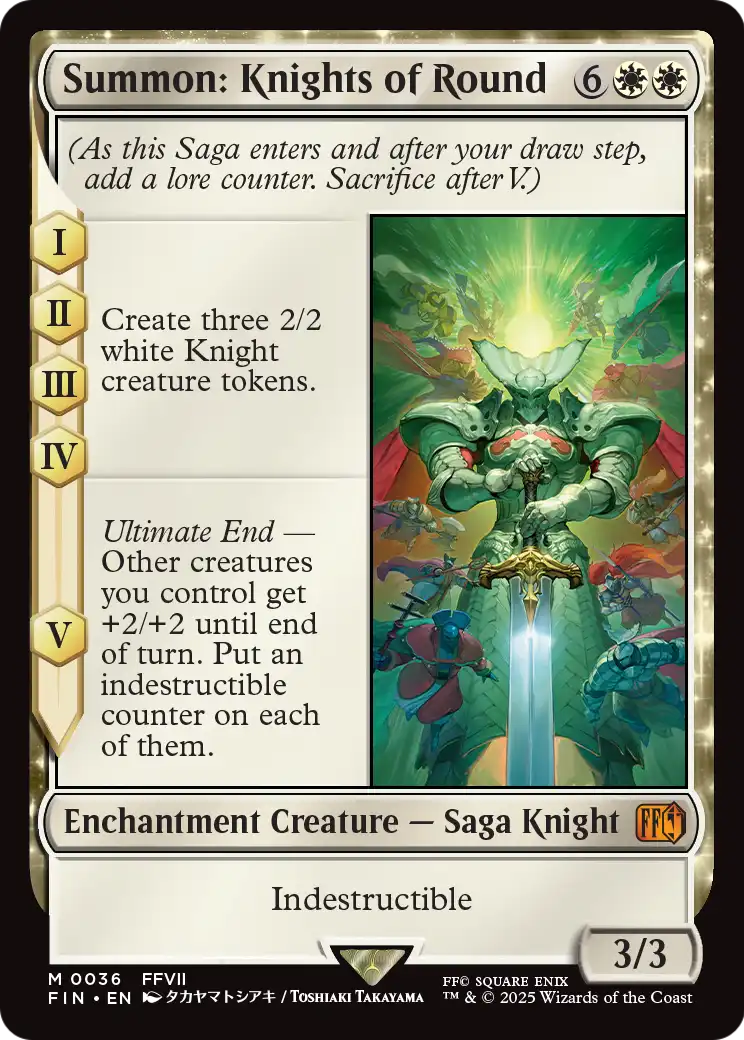 Summon: Knights of Round (FIN-036) [FINAL FANTASY] Foil
