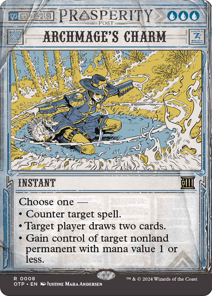 Archmage's Charm (OTP-008) (Showcase) (Borderless) [Breaking News] Foil