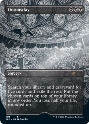 Doomsday (Borderless) (Foil Etched) (SLD-1115) [Secret Lair Drop Series] Foil