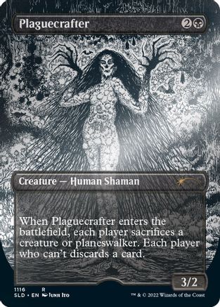 Plaguecrafter (Borderless) (Foil Etched) (SLD-1116) [Secret Lair Drop Series] Foil