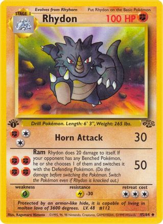 Rhydon (045/64) [Jungle] 1st Edition - Uncommon