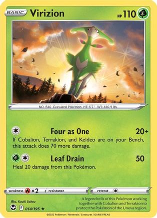 Virizion (014/195) [SWSH12 Silver Tempest] - Rare