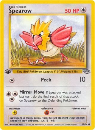 Spearow (062/64) [Jungle] 1st Edition - Common