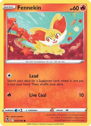 Fennekin (025/195) [SWSH12 Silver Tempest] - Common
