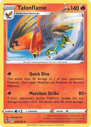 Talonflame (029/195) [SWSH12 Silver Tempest] - Rare
