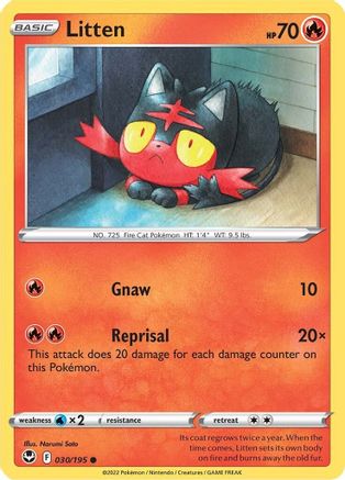 Litten (030/195) [SWSH12 Silver Tempest] - Common