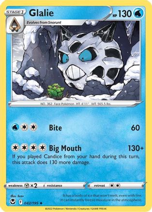 Glalie (042/195) [SWSH12 Silver Tempest] - Uncommon