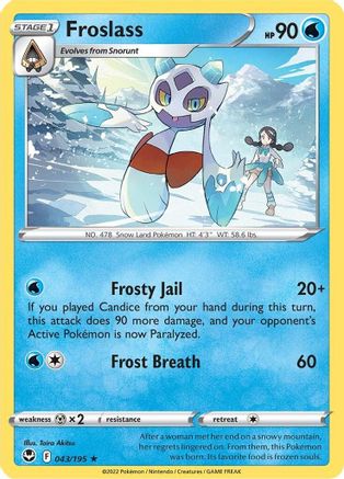 Froslass (043/195) [SWSH12 Silver Tempest] - Rare