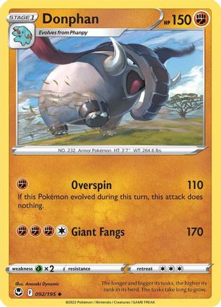 Donphan (092/195) [SWSH12 Silver Tempest] - Uncommon