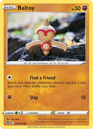 Baltoy (093/195) [SWSH12 Silver Tempest] Reverse Holofoil - Common