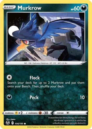 Murkrow (106/195) [SWSH12 Silver Tempest] - Common