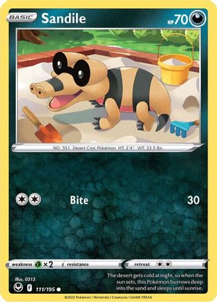 Sandile (111/195) [SWSH12 Silver Tempest] - Common