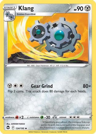 Klang (124/195) [SWSH12 Silver Tempest] Reverse Holofoil - Uncommon