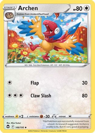 Archen (146/195) [SWSH12 Silver Tempest] - Uncommon