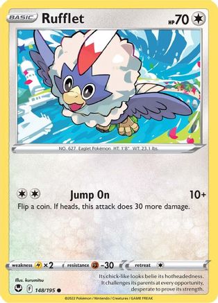 Rufflet (148/195) [SWSH12 Silver Tempest] Reverse Holofoil - Common