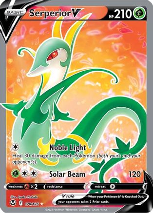 Serperior V (Full Art) (170/195) [SWSH12 Silver Tempest] Holofoil - Ultra Rare