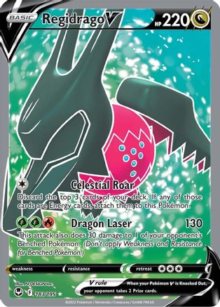 Regidrago V (Full Art) (183/195) [SWSH12 Silver Tempest] Holofoil - Ultra Rare