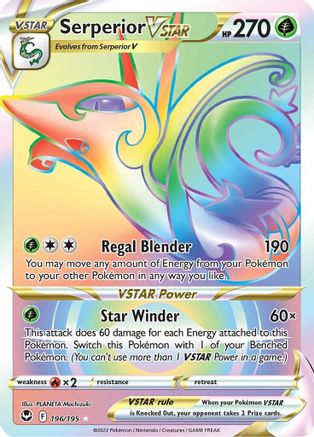 Serperior VSTAR (Secret) (196/195) [SWSH12 Silver Tempest] Holofoil - Secret Rare
