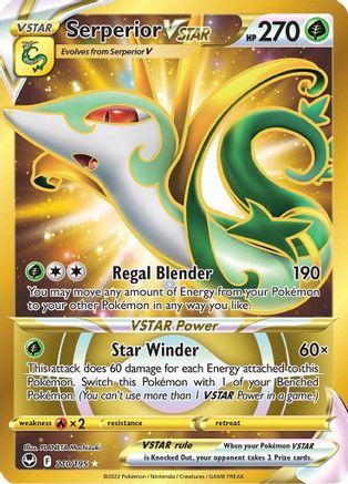 Serperior VSTAR (Secret) (210/195) [SWSH12 Silver Tempest] Holofoil - Secret Rare