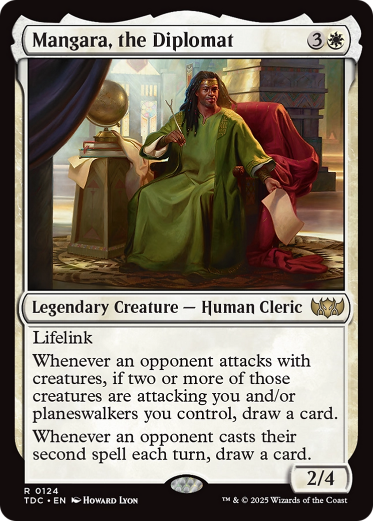 Mangara, the Diplomat (TDC-124) [Commander: Tarkir: Dragonstorm]