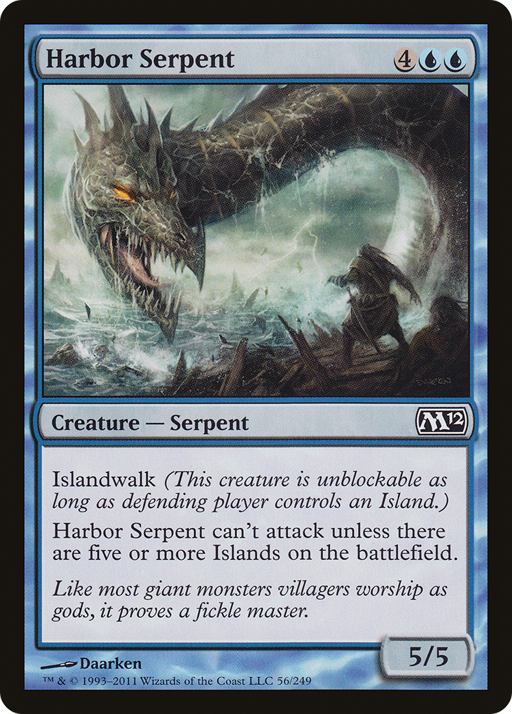 Harbor Serpent (M12-056) [Magic 2012] Foil