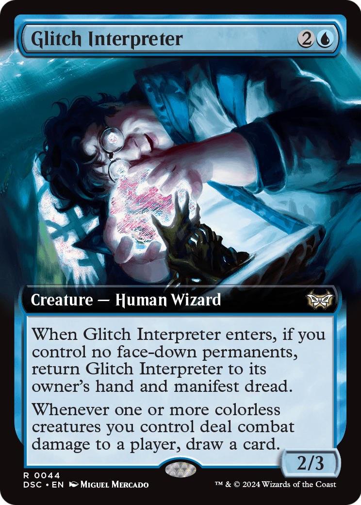Glitch Interpreter (Extended Art) (DSC-044) [Duskmourn: House of Horror Commander]