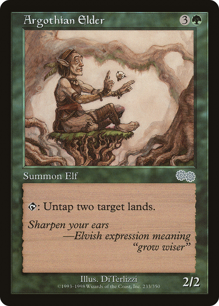 Argothian Elder (USG-233) [Urza's Saga]